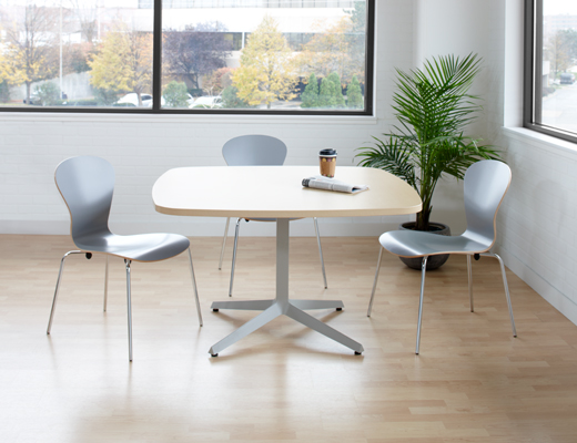 Dividends Horizon small white meeting table