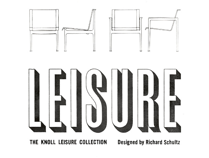 Knoll Richard Schultz Leisure Collection History