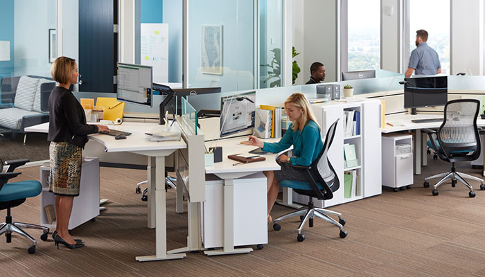 Workstations Design And Planning Knoll Antenna Telescope Fence With Tone Height Adjule Desks