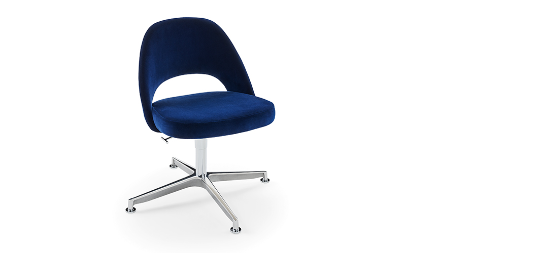 Knoll Saarinen Executive Armless Chair with Swivel Base by Eero Saarinen