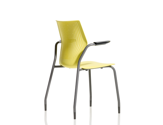 MultiGeneration by Knoll grey Stacking Chair