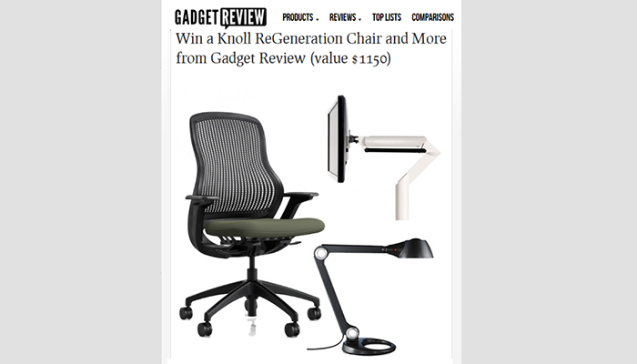 Knoll And Gadget Review Partner To Give Away The Ultimate Desk