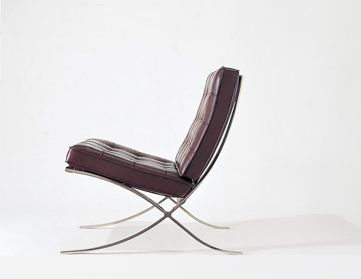 Knoll brown leather Mies Barcelona Chair