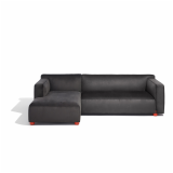 Barber Osgerby Lounge Collection Chaise Lounge red foot
