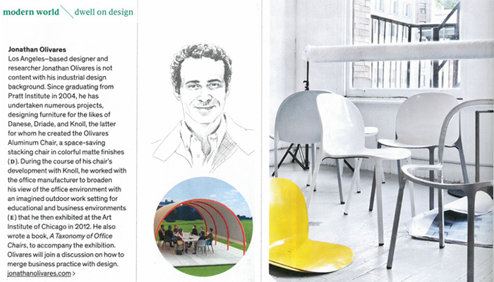 Jonathan Olivares Called an Emerging Talent by Dwell Magazine