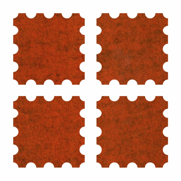 Felt Coaster - Postage Stamp
