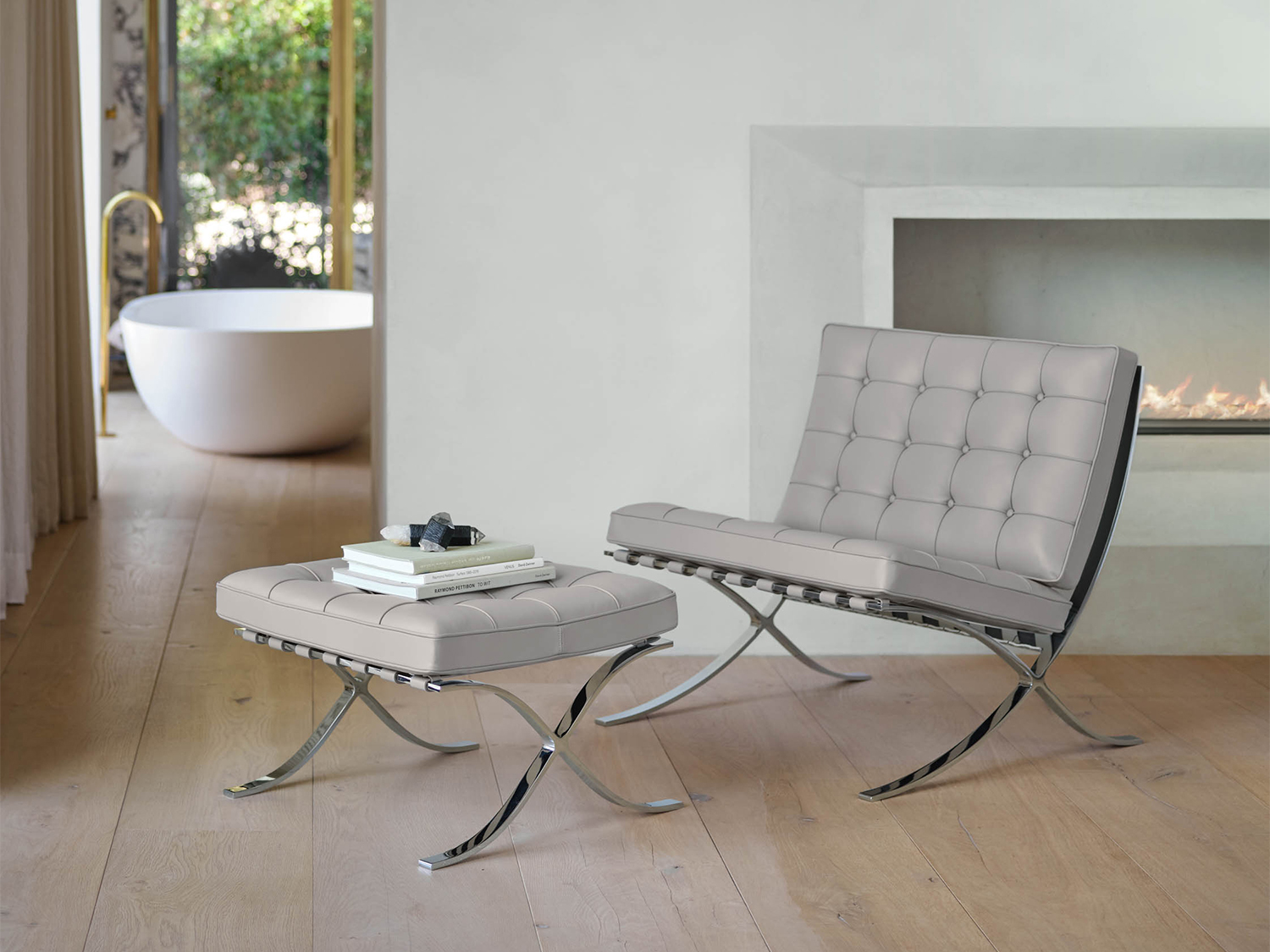 Barcelona Chair and Stool