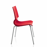 Knoll red Gigi Stacking Chairs