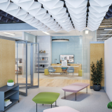 thriving workplace muuto oslo bench oslo pouf rockwell unsripted creative wall knoll works 2021