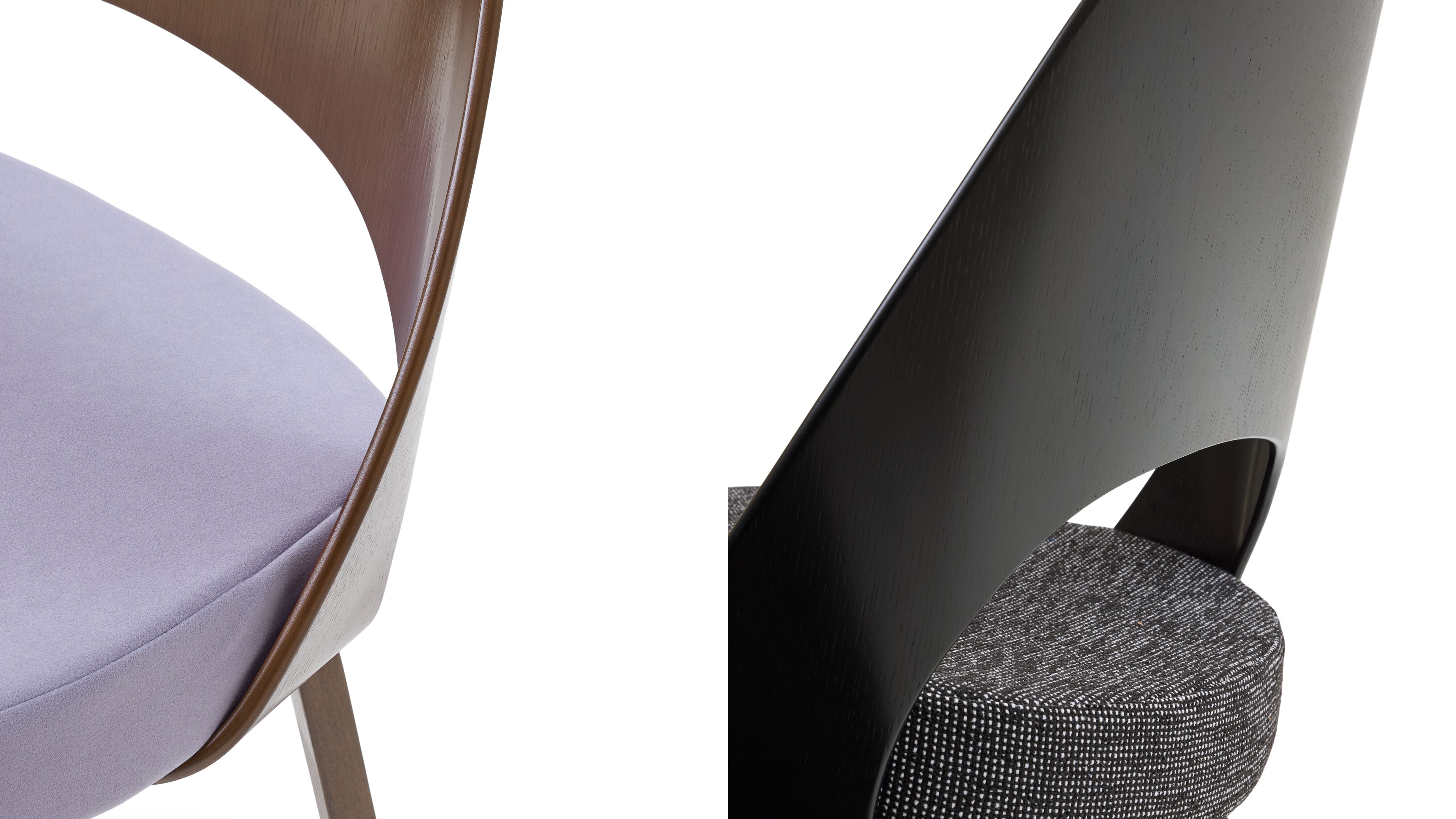 Saarinen Executive Chair Veneer Back Wood Legs