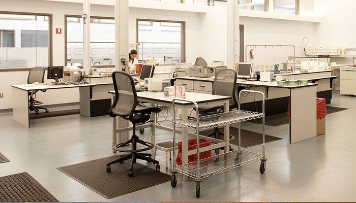 Blood center lab with Chadwick® High Task Chairs