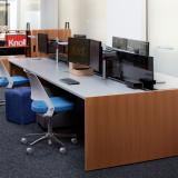 neocon 2018 hospitality at work horsepower antenna simple tables gallery panels privacy screens shared workstations collaborative space