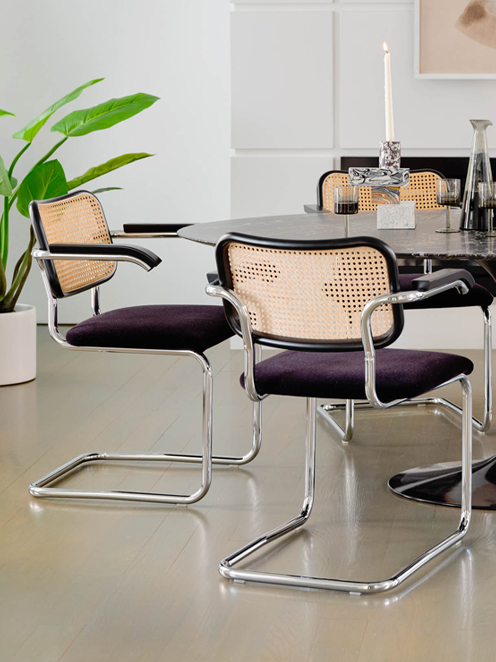  Cesca Chairs and Saarinen Dining Table