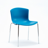 Bertoia molded shell side chair stacking base