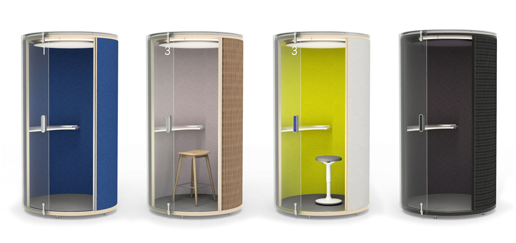 Silent Silo Acoustic Office Pod by Spipnneybeck FilzFelt