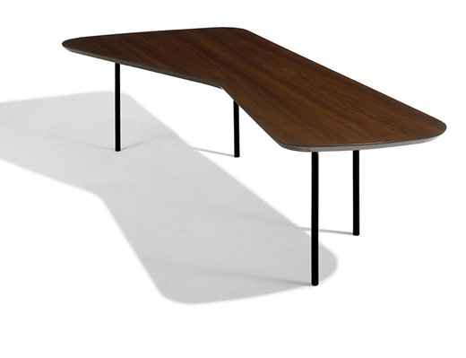Coffee Table by Alexander Girard with light walnut top