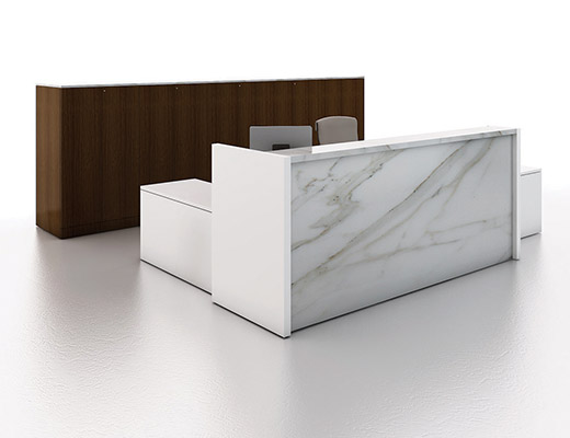 NeoCon 2013 Reff Profiles Reception Desk with Marble