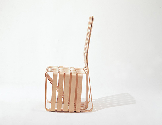 Knoll Frank Gehry Bentwood High Sticking Chair