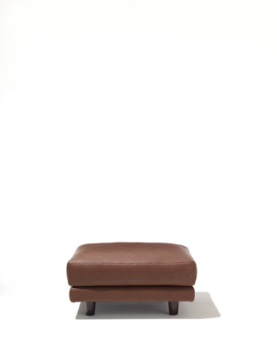 The Joseph Paul D'Urso Residential Ottoman is 14? high and has a semi-attached cushion that can be upholstered.