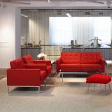 Florence Knoll Lounge Collection witih Saarinen Womb chair and ottoman
