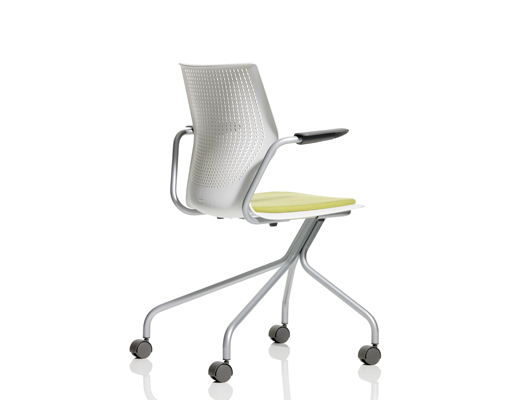 MultiGeneration by Knoll white stacking Chair