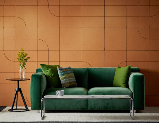 knollstudio lounge area barber&osgerby settee laccio coffee table with piton side table