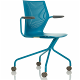 multigeneration by knoll hybrid chair formway design side chair dark teal