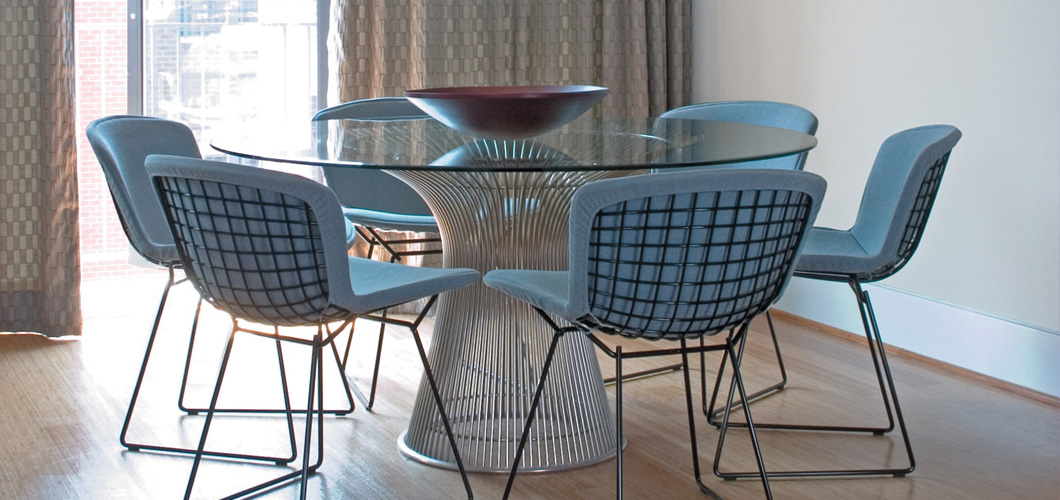 Platner Dining Table In Gold Knoll Knoll Platner Dining Table By Warren
