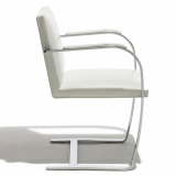 Available with armpads, as shown above, the Flat Bar Brno was designed in 1930 by Ludwig Mies van der Rohe