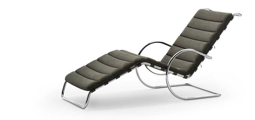 Knoll Mlies MR Chaise Lounge by Ludwig Mlies van der Rohe 
