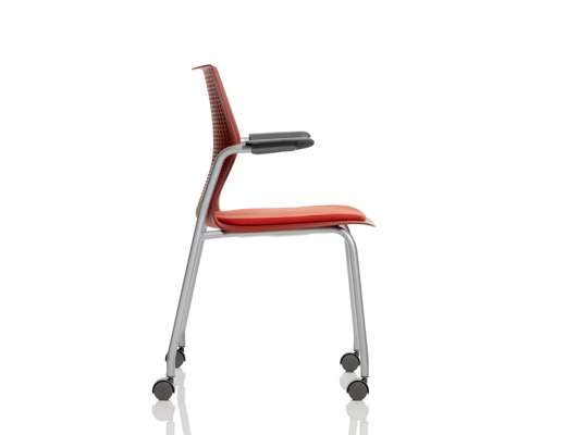 MultiGeneration by Knoll red Stacking Chair
