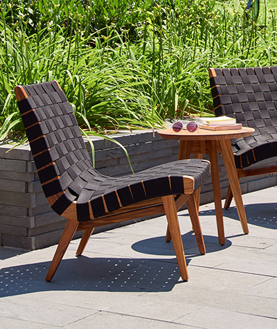 Shop the Risom Outdoor Lounge Chair