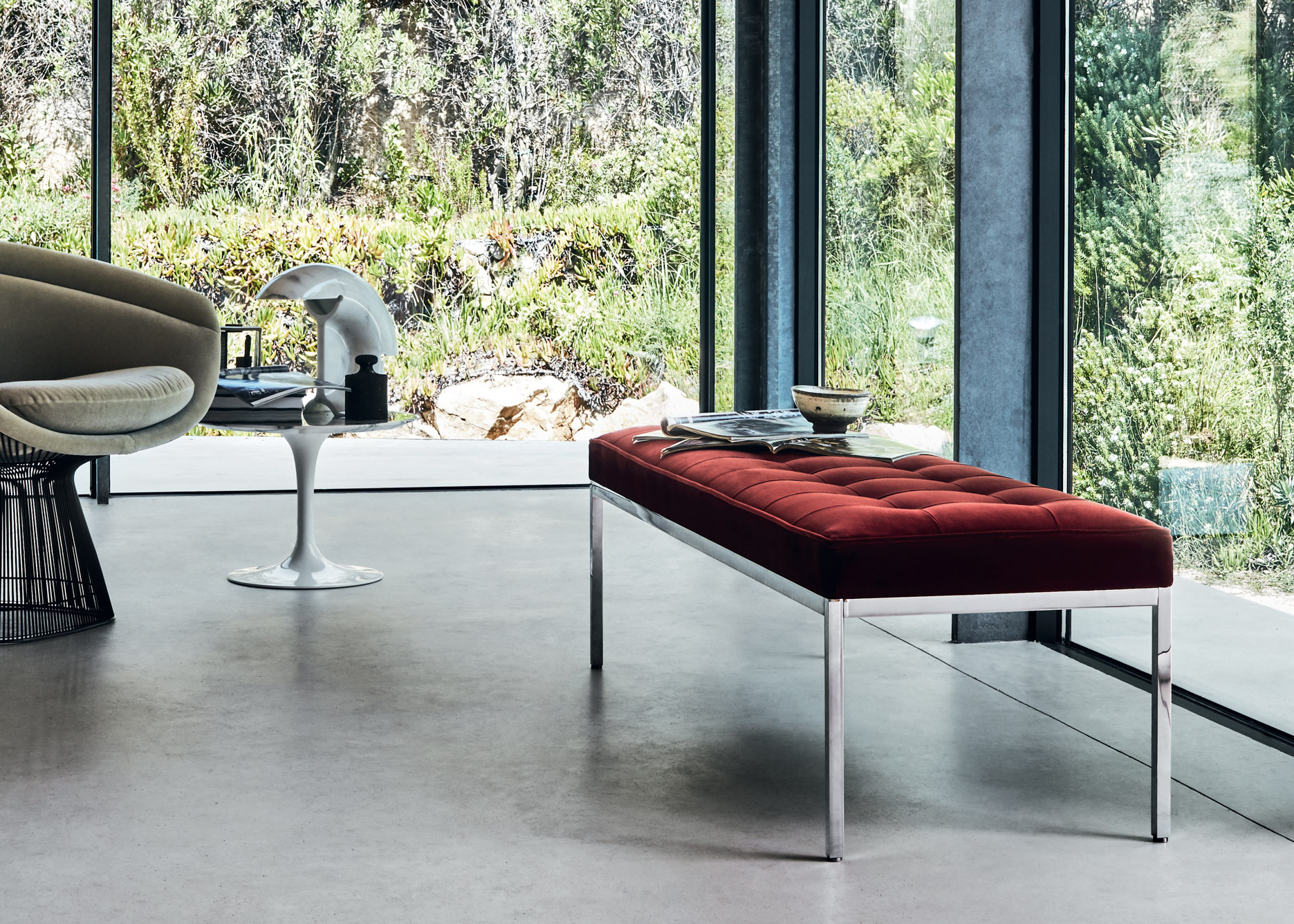 Shop Knoll Modern Living Room Benches Stools and Ottomans