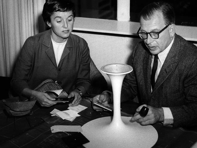 Eero Saarinen and Florence Knoll