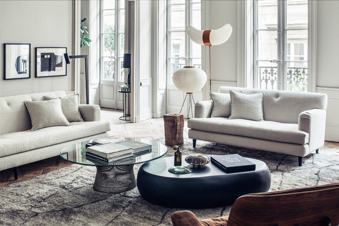 Rue Bizolon Residence by Maison Hand | PC: Felix Forest | Featured: Platner Coffee Table | Knoll Inspiration