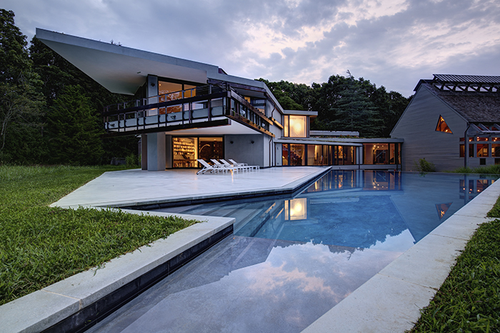Maziar Behrooz Designs Pool for Marie-Ève & Michel Berty's East Hampton Residence