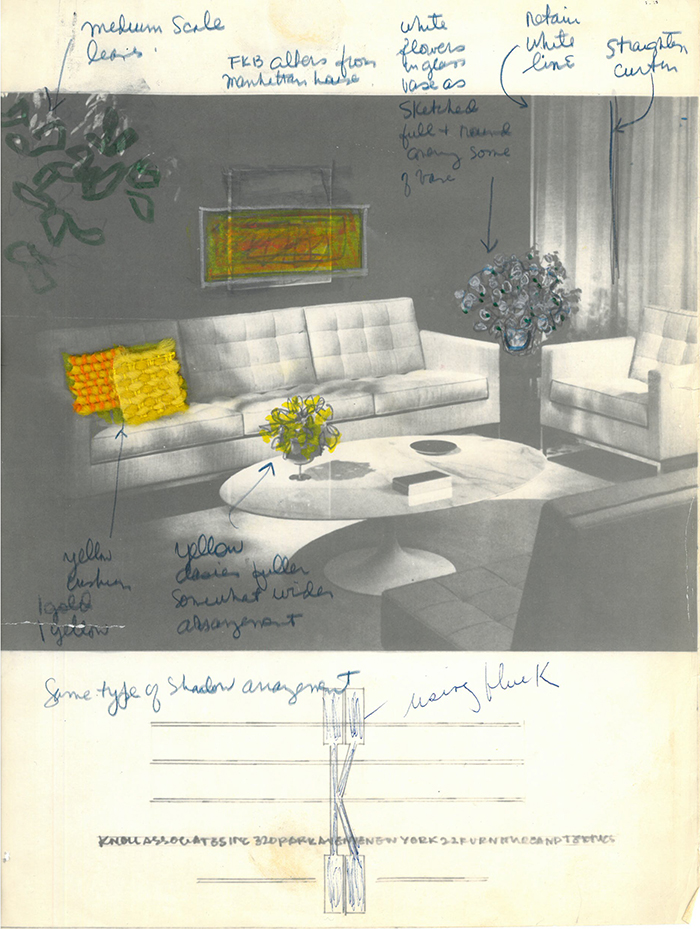 Edited contact sheets for a Knoll advertisement by Herbert Matter | PC: Knoll Archive | Knoll Inspiration