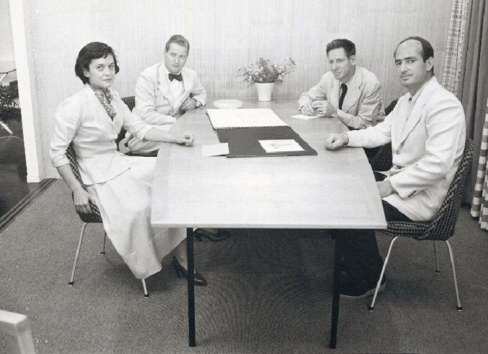 Florence Knoll, Harry Bertoia, Herbert Matter, and Hans Knoll