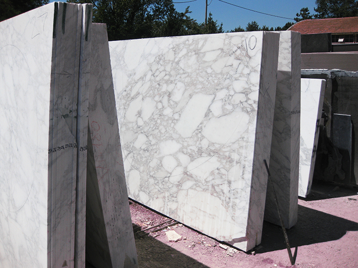 Marble slabs being acclimatized, prior to production | Knoll Inspiration
