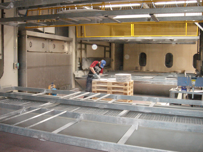 Marble beginning the hand-finishing process | Knoll Inspiration