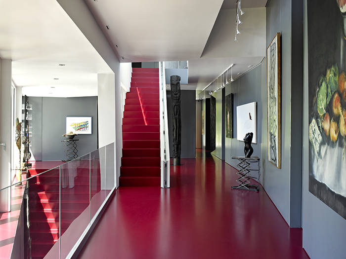 Maziar Behrooz Designs Hallway for Marie-Ève and Michel Berty's East Hampton Residence