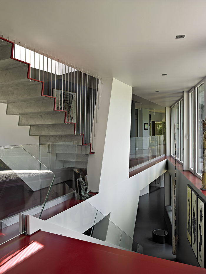 Maziar Behrooz Designs Stairway for Marie Ève & Michel Berty's East Hampton Residence