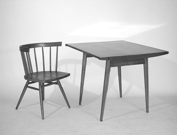 George Nakashima's Straight Chair and Table, 1946 | PC: Knoll Archive | Knoll Inspiration