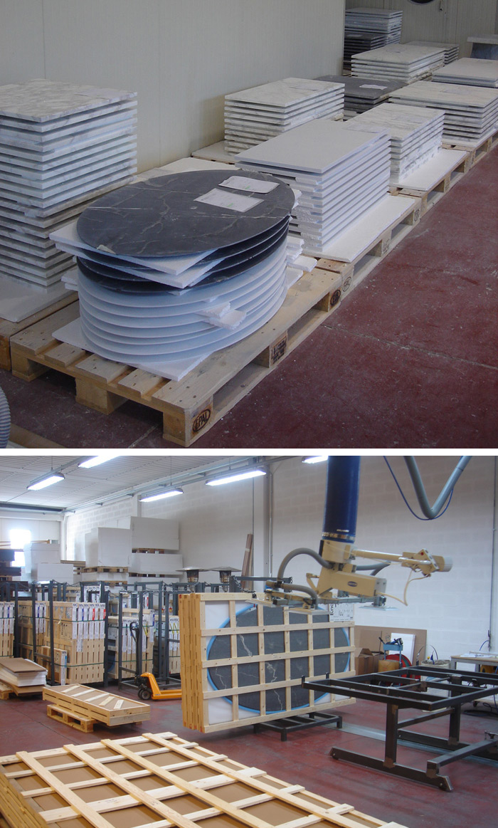 Knoll stone production