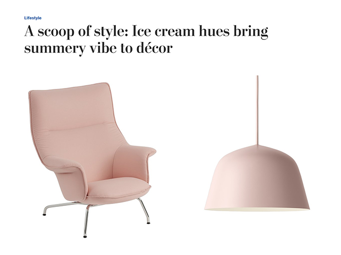 Muuto Doze Lounge Chair and Ambit Pendant Lamp Washington Post and Associate Press