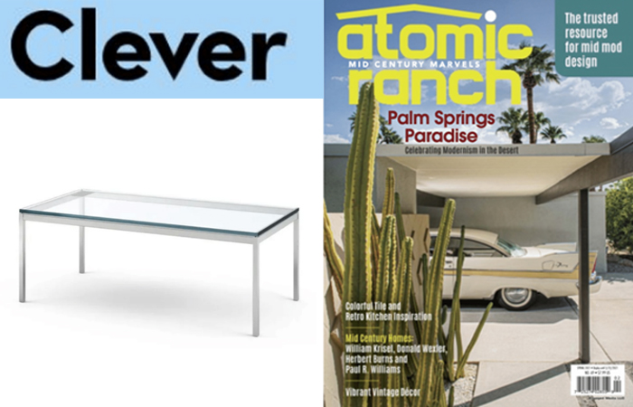 Florence Knoll Coffee Table Featured in Clever and Atomic Ranch