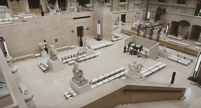 Toboggan Chairs at Louis Vuitton's 2017 Paris Fashion Week Show | Features | Knoll News