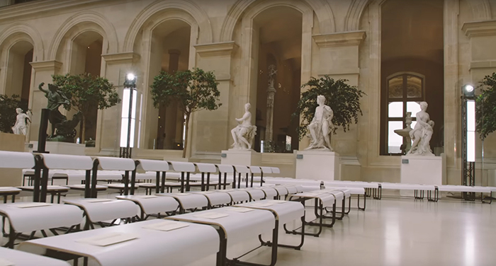 Toboggan Chairs at Louis Vuitton's 2017 Paris Fashion Week Show | Features | Knoll News