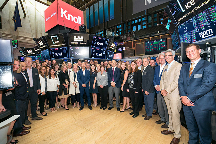 Knoll at the NYSE 2018