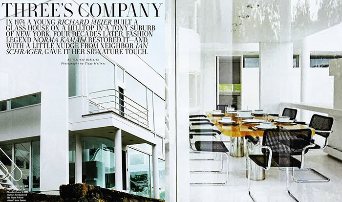 Richard Meier's Shamberg House in Town & Country | Knoll News